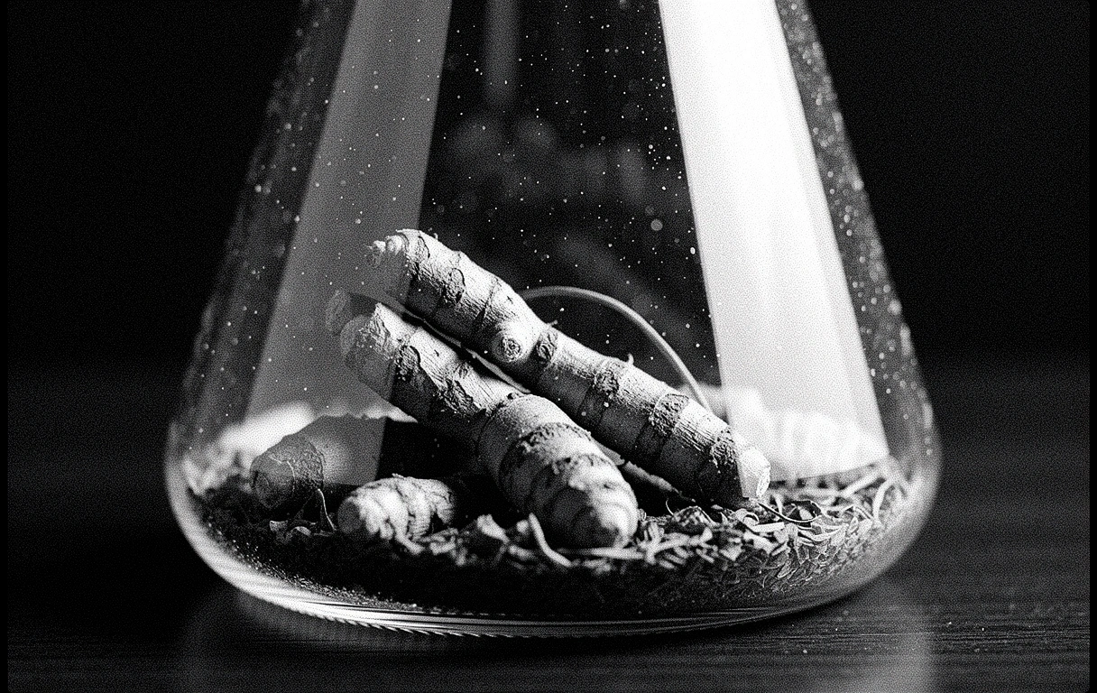 Texturas botánicas de raíces secas